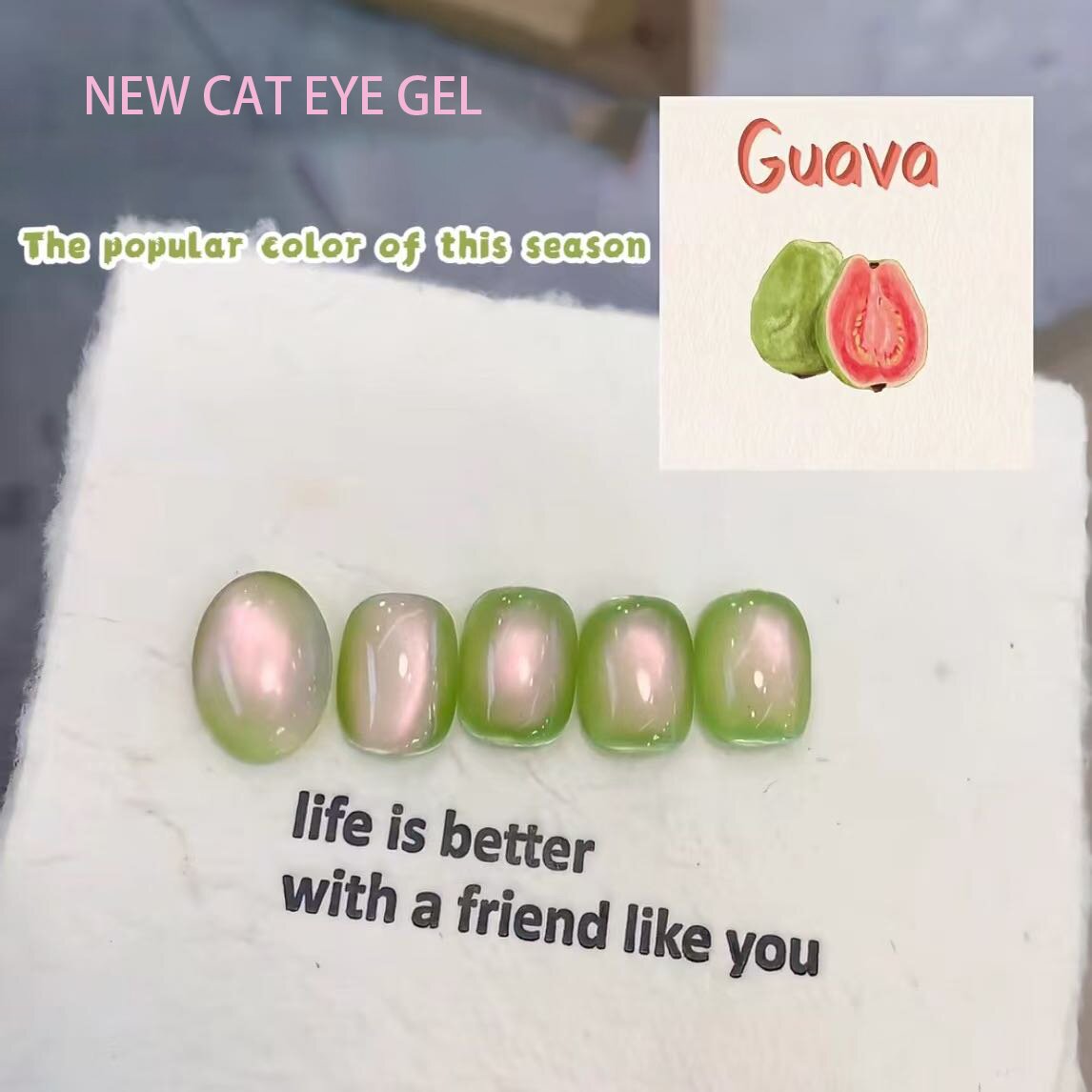 Guava-inspiravit cattus oculus gel Poloniae accipit centrum scaena in clavus fashion