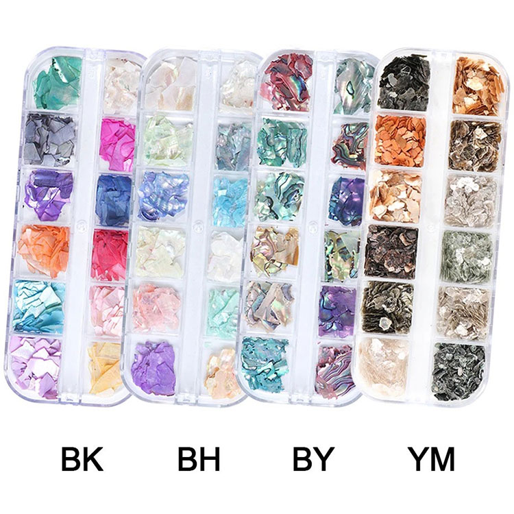 3d Abalone Testa Irregular Nail Art Decorations