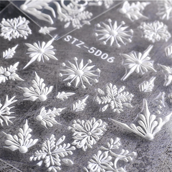 5D Snowflake Nail Art Libelli