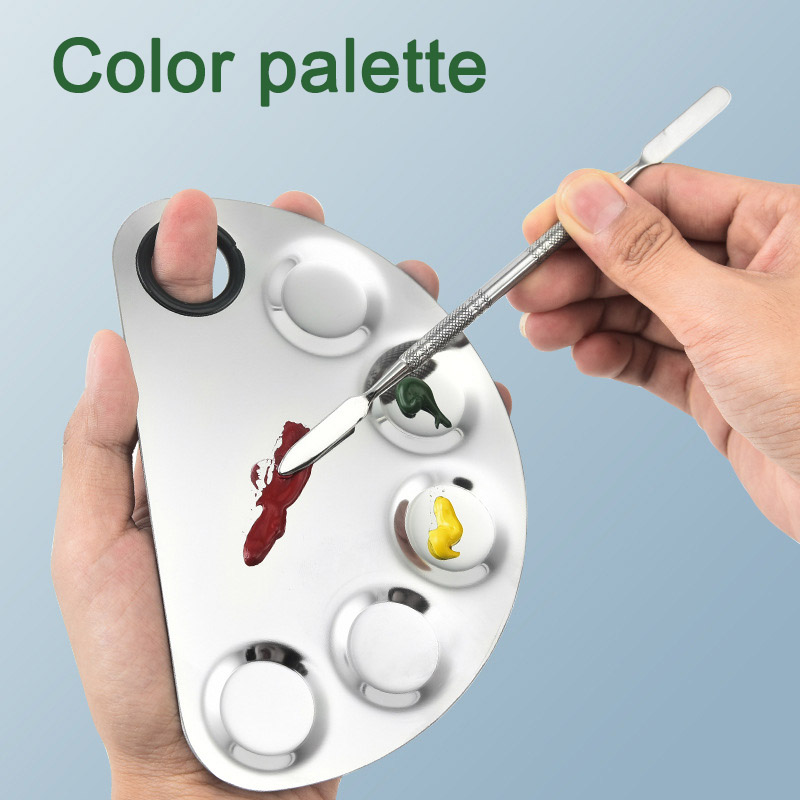 Best Price Steel Metal Nail-es Cosmetic Artist Mixing Palette