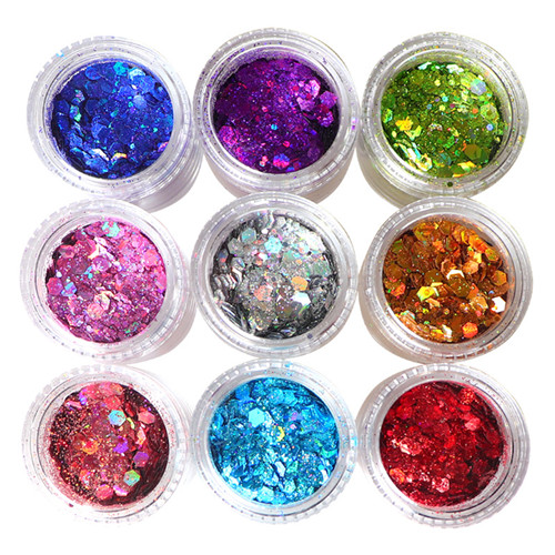 Decorative Nail Acrylic Glitter pulveris pro clavi accessiones