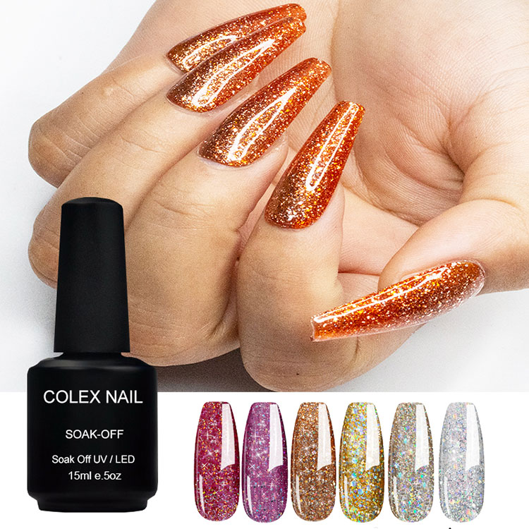 Flash Diamond Pectus Colores Glitter Gel clavus Poloniae