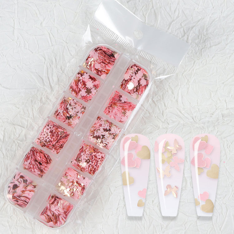 Flores Nail Glitter Sequins