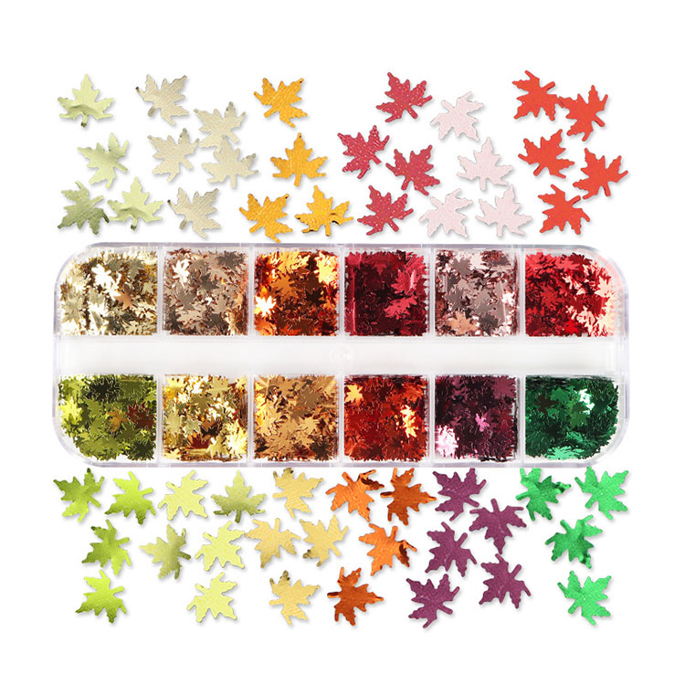 Acer Leaf Nail Sequins