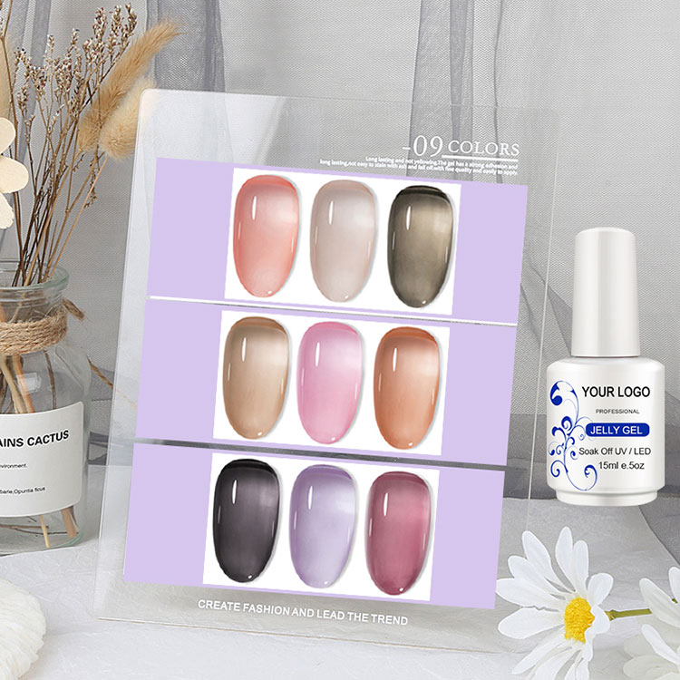 Semi-transparent nuda color glaciem gelata gel Poloniae
