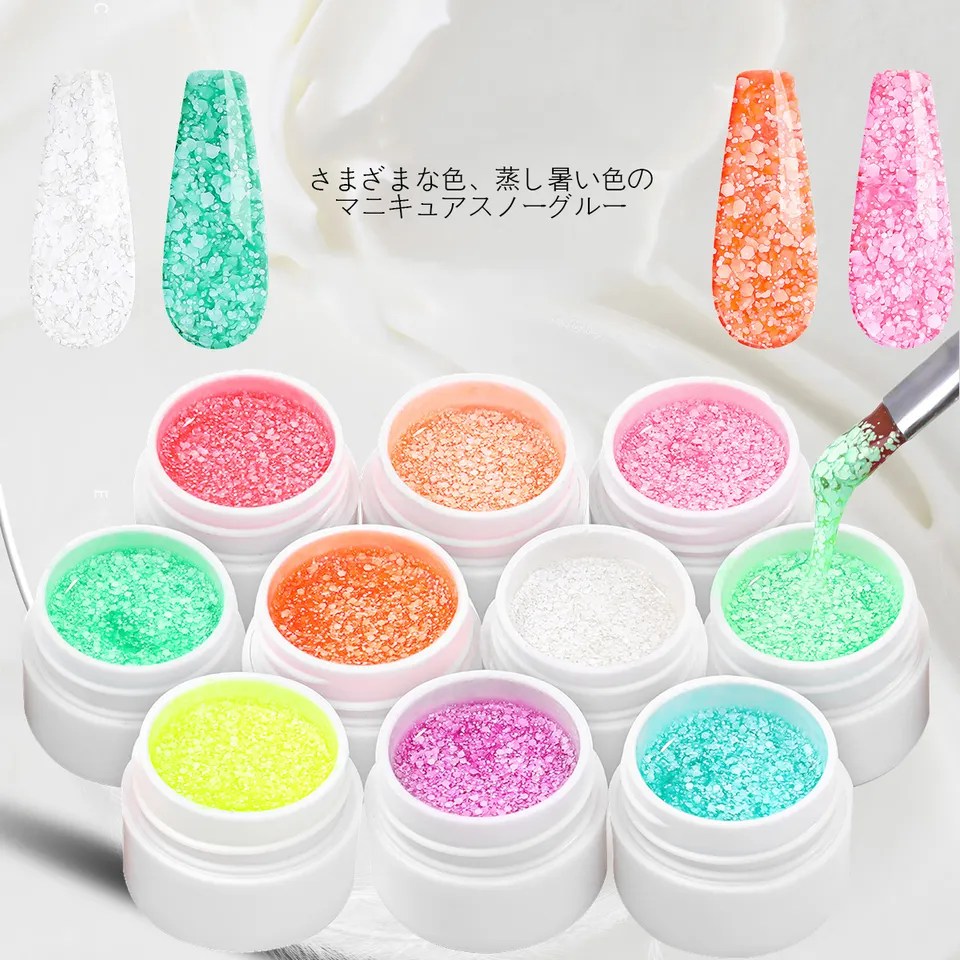 Snowflakes Sequamini splendore nix clavus gels