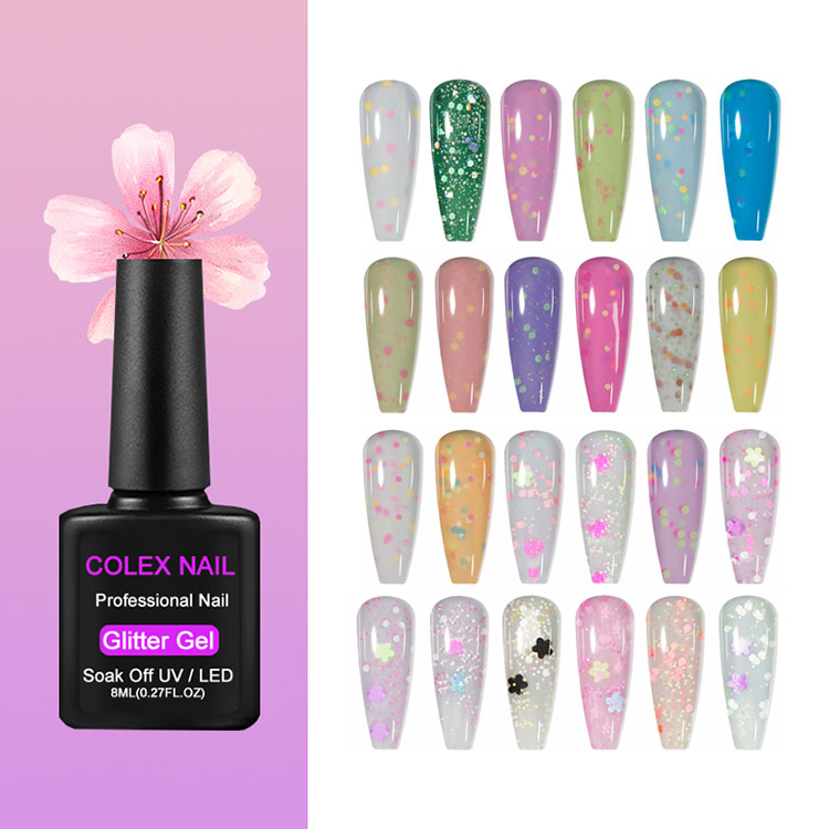 Spring Aestas Nail es Glitter Gel Poloniae